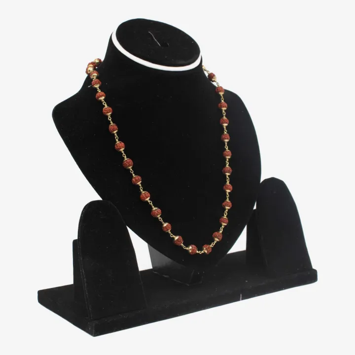 Astha Dhatu 54 Rudraksha Mala with Siddhi (14")– Spiritual Power, Prosperity & Protection