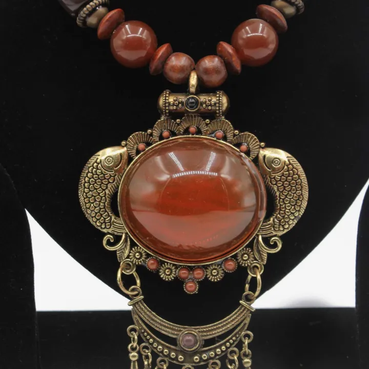 Brown/Brass Color Astha Dhatu Mala/Necklace for Women (10") – Spiritual Protection, Prosperity & Inner Strength