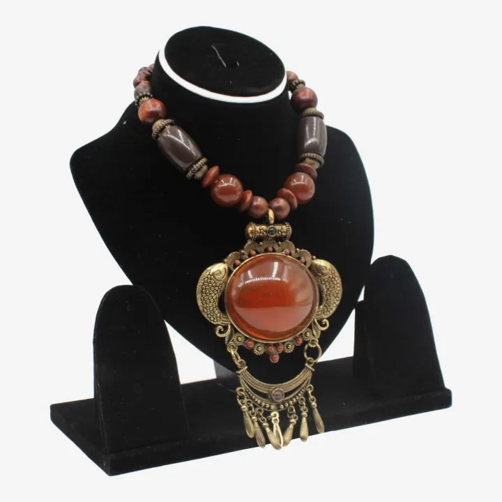 Brown/Brass Color Astha Dhatu Mala/Necklace for Women (10") – Spiritual Protection, Prosperity & Inner Strength